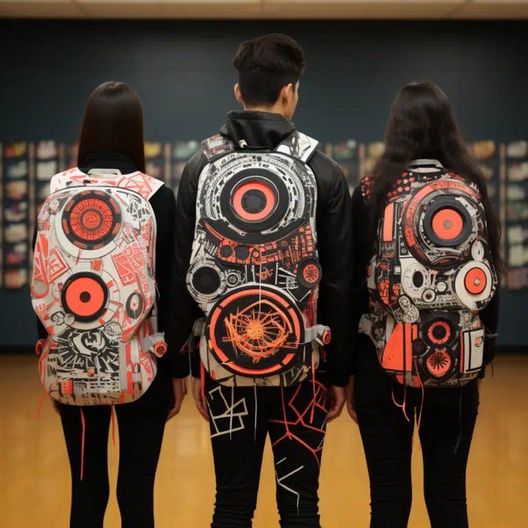 students with targets on their backs