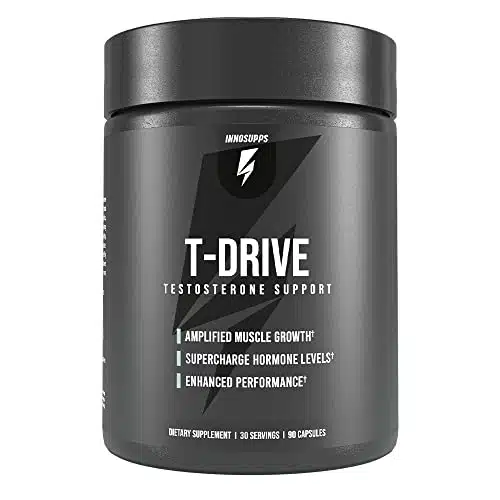 InnoSupps  T Drive  Testosterone Booster  Amplify Muscle Growth  KS Ashwagandha, Boron, Fenugreek  Capsules