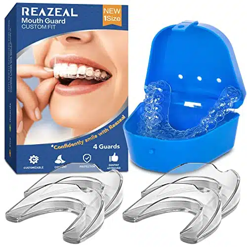 Mouth Guard for Grinding Teeth and Clenching Anti Grinding Teeth Custom Moldable Dental Night Guard Dental Night Guards  PackOne Size