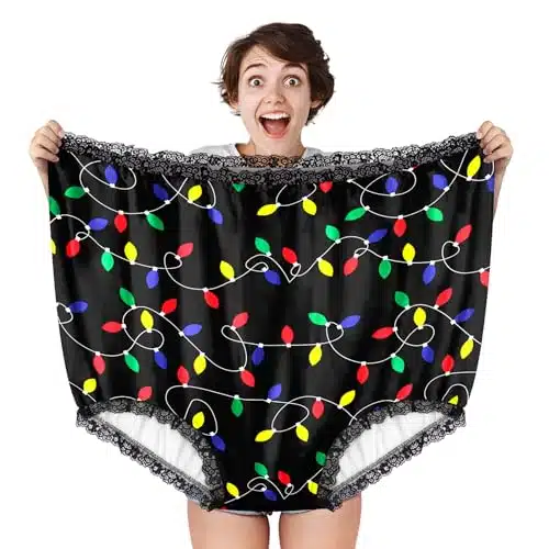 Big Mom Undies Underwear Funny Light Gag Gift Oversized Giant Granny Panties Novelty Underwear (Light, P)
