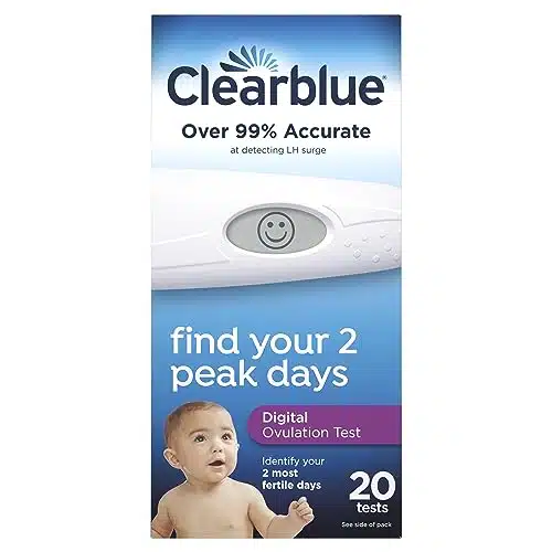 Clearblue Digital Ovulation Predictor Kit, featuring Ovulation Test with digital results, Tests