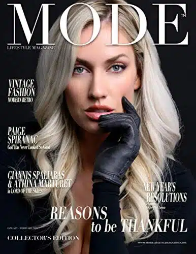 Mode Lifestyle Magazine â Reasons to be Thankful Collectorâs Edition â Paige Spiranac Cover