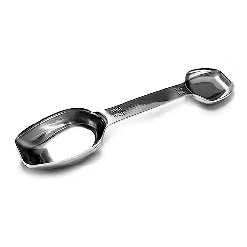 Stainless Steel Double Sided Measuring Spoon   Teaspoon and Tablespoon   Accurate Measurement for Tablespoons and Teaspoons   Measuring Spoons