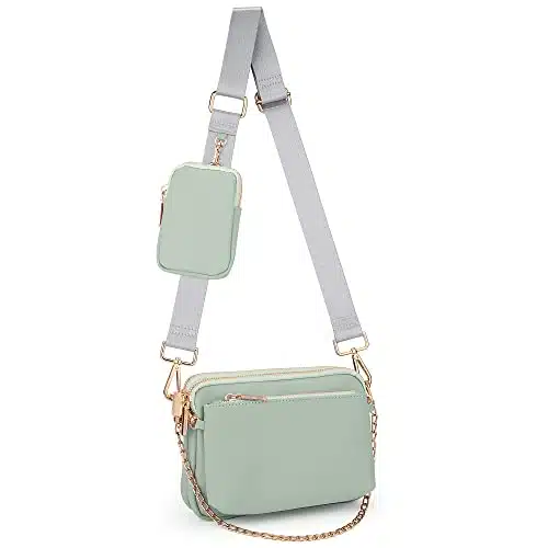 UTO Small Crossbody Bags for Women in Trendy Belt Purse Fashion Designer Mini Cute Sling Fanny Chest Pack