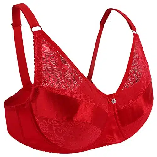 Vollence Charming Style Pocket Bra for Silicone Breast Fake Boobs CD Cosplay   Red