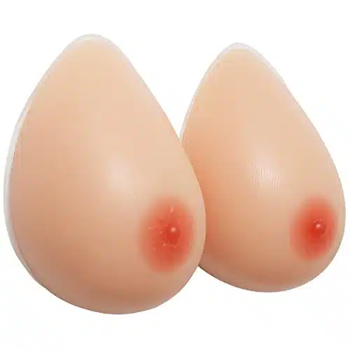 Vollence One Pair Super Huge Cup Silicone Breast Forms Fake Boobs Bra Pad Enhancers Crossdresser Prosthesis Mastectomy Transgender Cosplay
