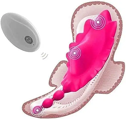 Wearable Panty Clitoral Butterfly Vibrator with Remote Control, Rechargeable Panty Vibrator for Female Couples