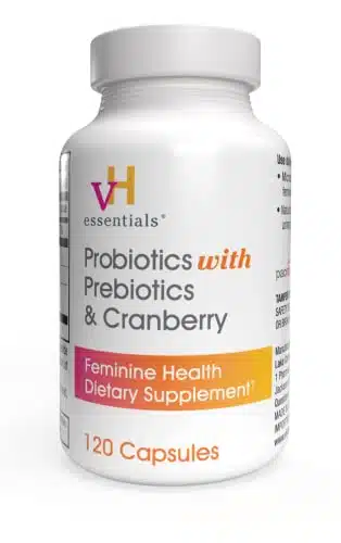 vH essentials Probiotics with Prebiotics and Cranberry Feminine Health Supplement   Capsules ()
