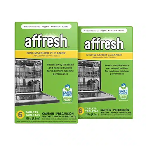 Affresh Dishwasher Cleaner, onth Supply, Helps Remove Limescale and Odor Causing Residue
