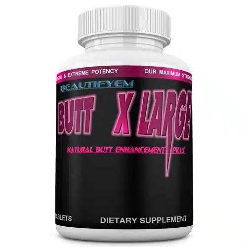 Butt X Large Butt Enlargement, Booty Enhancement. Butt Enhancer Pills. Natural Bigger Glutes. onth Supply