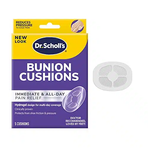 Dr. Scholl's BUNION CUSHION with Hydrogel Technology, ct  Cushioning Protection against Shoe Pressure and Friction that Fits Easily In Any Shoe for Immediate and All Day Pain Relief