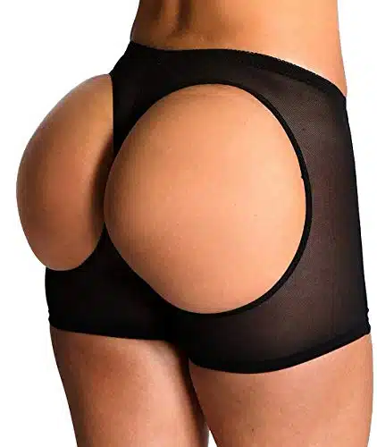 FUT Women Butt Lifter Body Shaper Tummy Control Panties Hip Enhancer Underwear Shapewear Boy Shorts Black