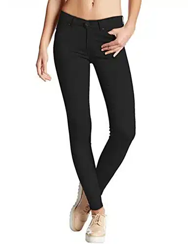 Hybrid & Company Womens Super Stretch Comfy Skinny Pants PSK Black Small