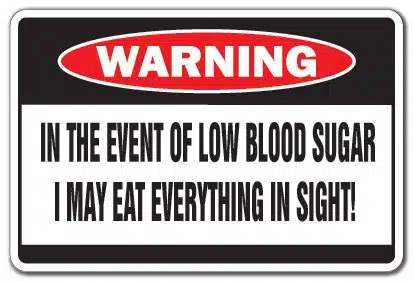 Low Blood Sugar Warning Sign Health Sick Signs Diabetic Diabetes