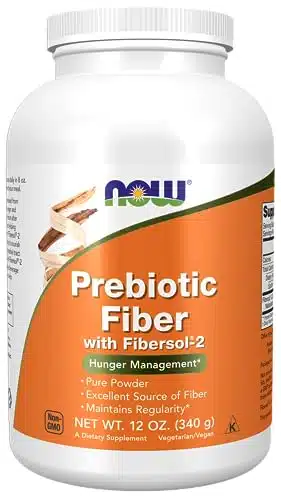 NOW Supplements, Prebiotic Fiber with Fibersol , derived from Non GMO corn, Powder, Ounce