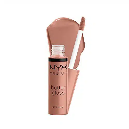 NYX PROFESSIONAL MAKEUP Butter Gloss, Non Sticky Lip Gloss   Madeleine (Mid Tone Nude)