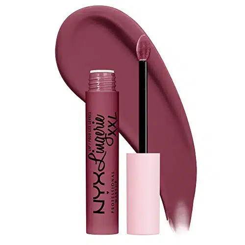 NYX PROFESSIONAL MAKEUP Lip Lingerie XXL Matte Liquid Lipstick   Bust Ed (Purple Mauve)