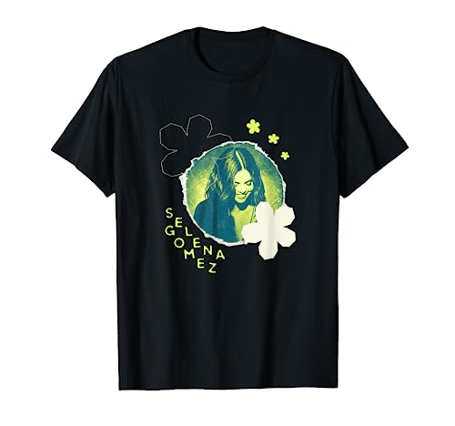 Official Selena Gomez Green Flower Photo T Shirt