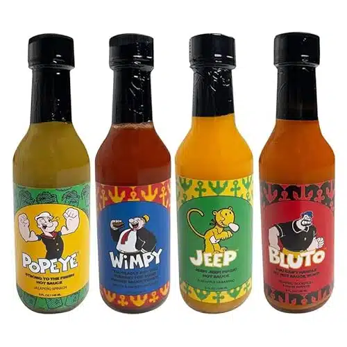 Popeye Hot Sauce Pack Series Bundle