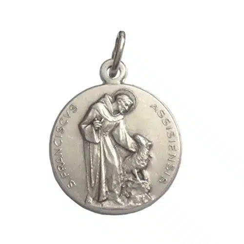 Saint Francis of Assisi Medal   The Patron Saints Medals  % Made in Italy (St.Francis with The Wolf)