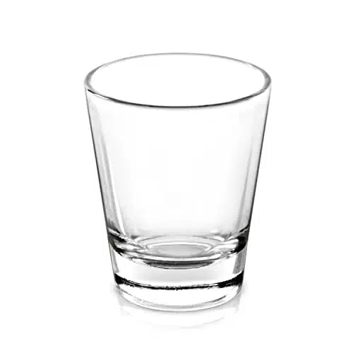 True Classic Shot Glass, Plain Shot Glasses Perfect for Tequila and Whiskey, Reusable Measuring Shot Glass, Set of , oz.