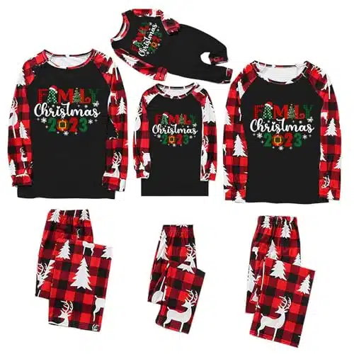 Amazon Black Of Friday Deals Funny Couples Christmas Pajamas Couples Matching Pajamas Matching Family Christmas Sweaters Red Pajamas For Women Set Men'S Christmas Pajamas