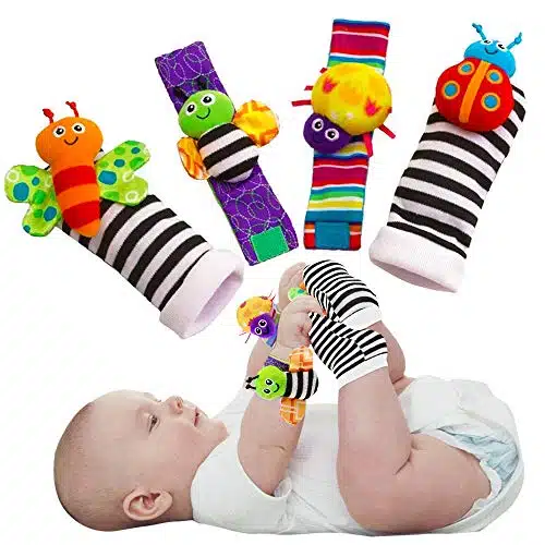 Baby Infant Rattle Socks Toys to onths Girl Boy Learning Toy