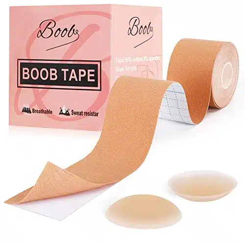Boob Tape, Boobytape for Breast Lift, Bob Tape for Large Breasts Skin Friendly & Waterproof Breast Tape