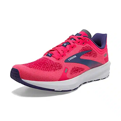 Brooks Womens Launch Neutral Running Shoe   PinkFuchsiaCobalt