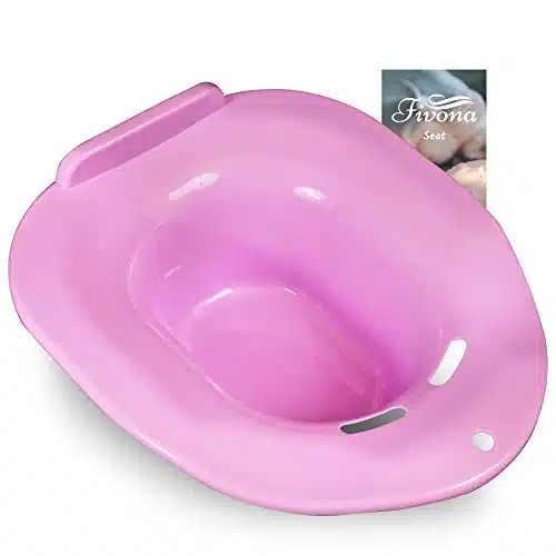 Fivona Yoni Steam Seat Over the Toilet for V Steaming and Sitz Bath Soak   Vaginal Steaming Tub   Basin for Hemorrhoids and Postpartum Care   Fits Most Toilet Shapes