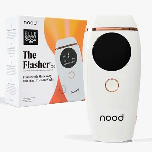 Flasher by Nood, IPL Laser Hair Removal Device for Men and Women, Pain free and Permanent Results, Safe for Whole Body Treatment