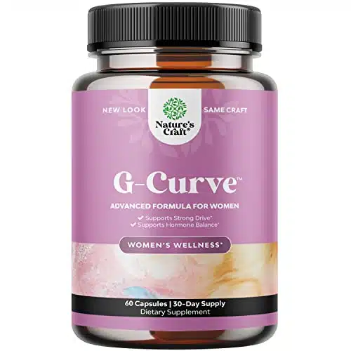 G Curve Breast and Butt Enhancer Pills May Support Voluptuous Curves   Herbal Enhancement Pills with Horny Goat Weed for Women Saw Palmetto Extract and L Arginine Results May Vary