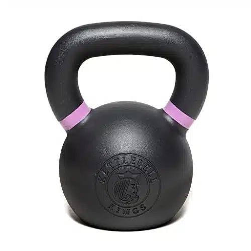 Kettlebell Kings  Powder Coated Kettlebells Weight LB  Hand weights Workout Gym Equipment & Strength training sets for Women & Men  Weights set for Home Gym (LB)