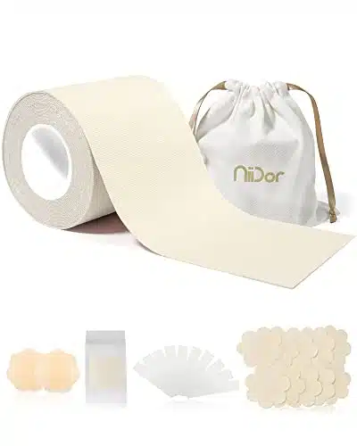 Niidor IN Boob Tape, Invisible Boobytape for Breast Lift Breathable Sticky Breast Lift Tape for Women
