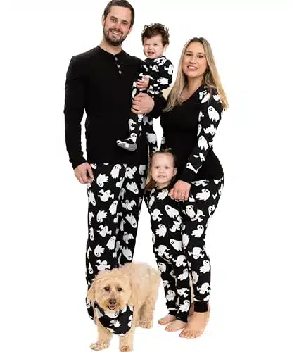 Owlivia Halloween Pajamas For Family, Organic Cotton Holiday Pajamas Matching Sets, Piece Family Halloween Pjs for Toddlers(T, Halloween Ghosts)