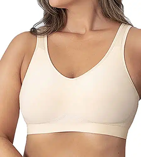 SHAPERMINT Bras for Women   Womens Bras, Compression Bra, Wirefree Bra, from Small to Plus Size Bras for Women Nude