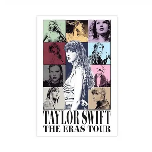 Taylor Poster Swift The Eras Tour Wall Art World Tour Movie Poster Canvas Poster Wall Art Decor Print Picture Paintings for Living Room Bedroom Decoration Unframe stylexinch(xcm)
