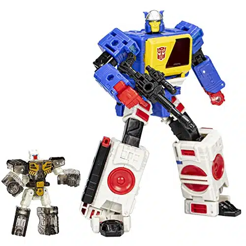 Transformers Toys Legacy Evolution Voyager Twincast and Autobot Rewind Toy, inch, Action Figures for Boys and Girls Ages and Up