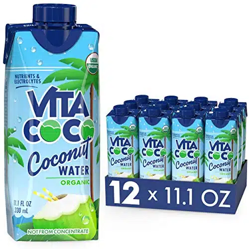 Vita Coco Coconut Water, Pure Organic  Refreshing Coconut Taste  Natural Electrolytes  Vital Nutrients  Oz (Pack Of )