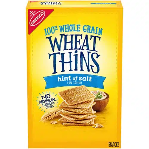 Wheat Thins Hint Of Salt Whole Grain Low Sodium Crackers, Oz, Count