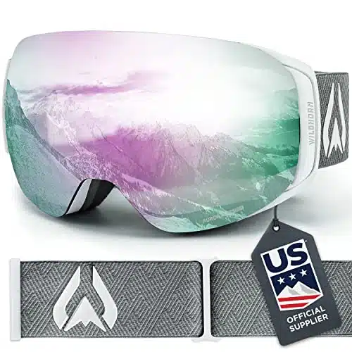 Wildhorn Outfitters Roca Ski Goggles Men, Women, and youth. US Ski Team Official Supplier UV. Anti Fog, and Anti Scratch