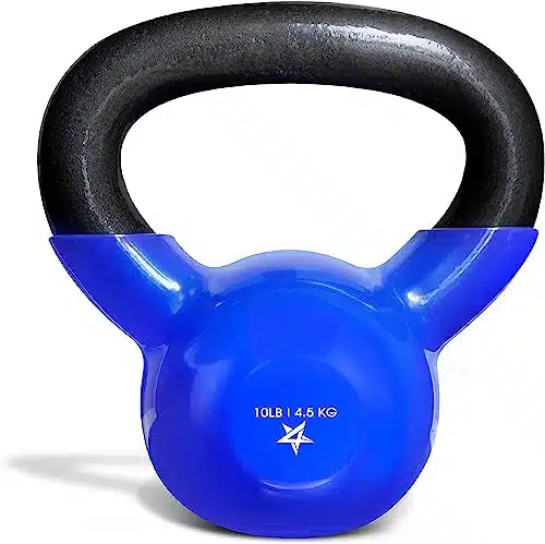 YesAll Vinyl Coated Kettlebell Weights Set  Great for Full Body Workout and Strength Training  Vinyl Kettlebell lbs