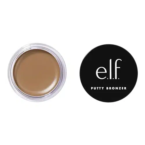 e.l.f. Putty Bronzer, Creamy & Highly Pigmented Formula, Creates a Long Lasting Bronzed Glow, Infused with Argan Oil & Vitamin E, Tan Lines, Oz