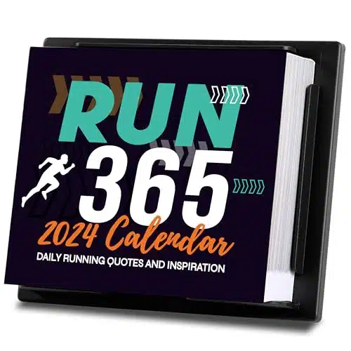 Desk Calendar   Daily Calendar for desk , Running Gear, '' x '', Runner's Daily Desk Calendar, Daily Running Quotes and Inspiration for Runners   Black