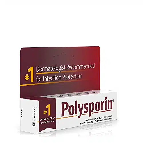 Polysporin First Aid Antibiotic Ointment without Neomycin, Travel Size, Oz Tube