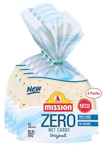 Mission Zero Net Carb Original Tortillas   g Net Carbs   Keto Certified   Street Taco   Count, oz. Pack