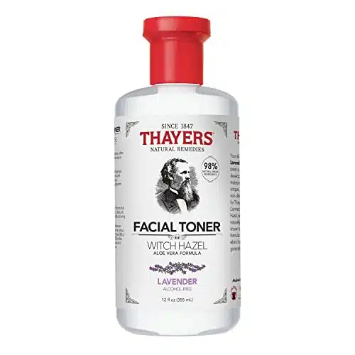 THAYERS Alcohol Free, Hydrating Lavender Witch Hazel Facial Toner with Aloe Vera Formula, Vegan, Dermatologist Tested and Recommended, Oz