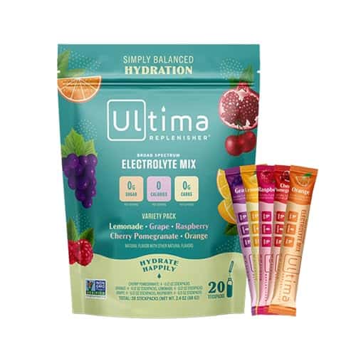 Ultima Replenisher Daily Electrolyte Drink Mix  Original Variety, Stickpacks  Hydration Packets with Electrolytes & Minerals  Keto Friendly, Vegan, Non  GMO & Sugar Free Elect